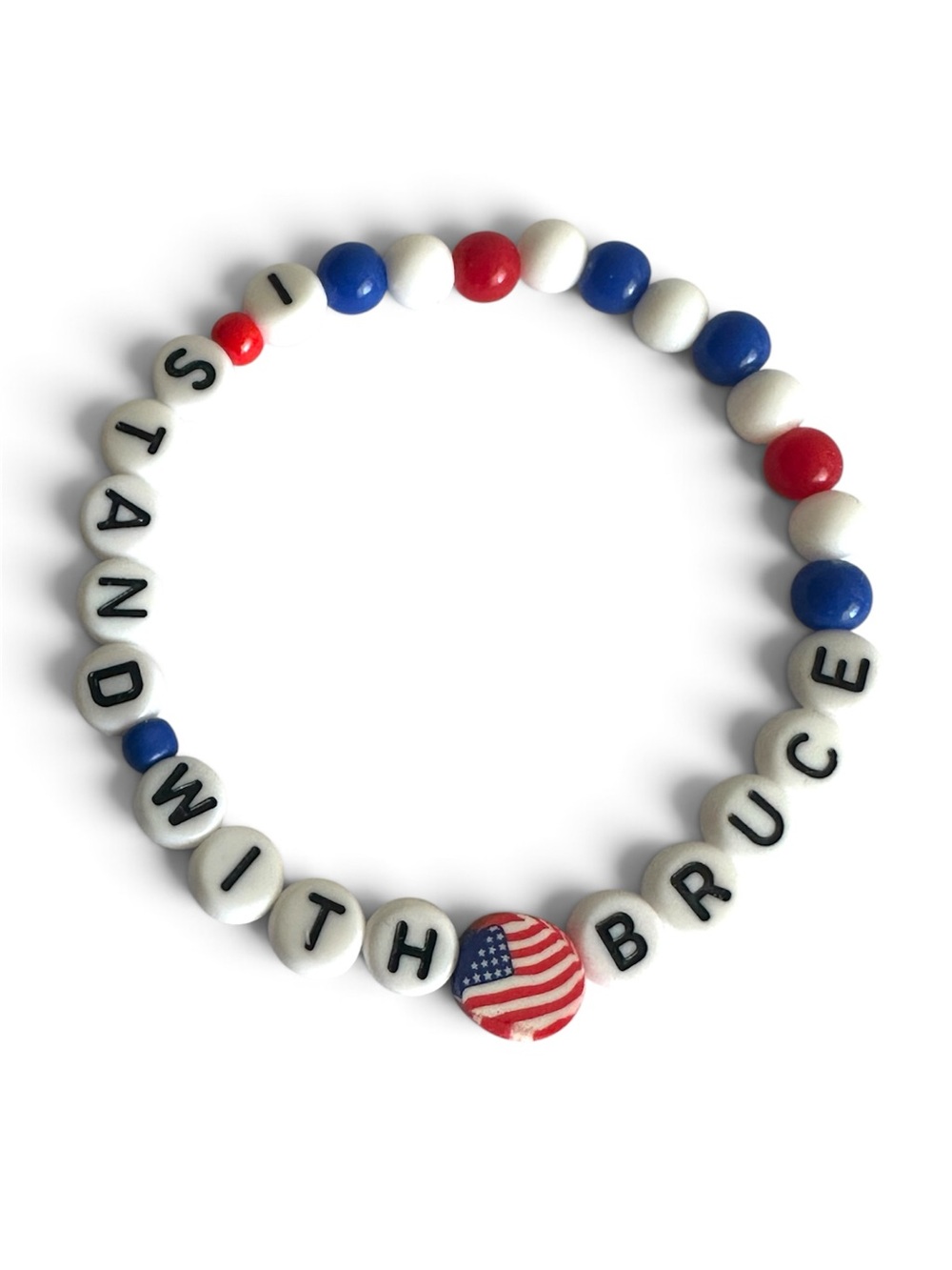 Bruce Springsteen - I Stand With Bruce Springsteen handmade beaded bracelet